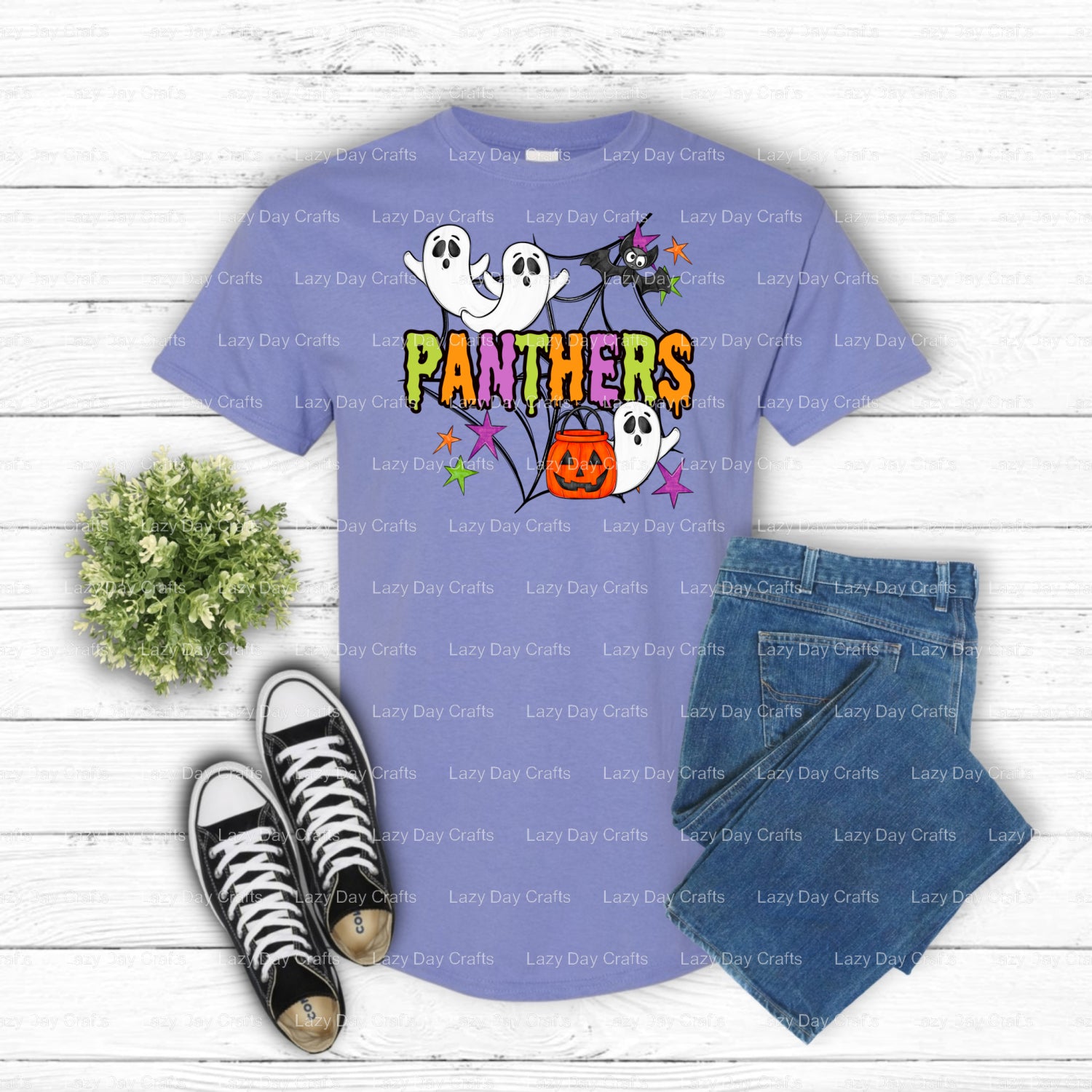 PANTHERS – School Mascot DTF Transfer (view 2 of 2) – by Lazy Day Crafts – DTF Transfers – School Mascot, School Spirit
