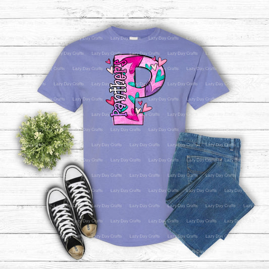PANTHERS School Mascot – School Spirit DTF Transfer (view 1 of 2) – by Lazy Day Crafts – DTF Transfers – School Spirit, Ap...