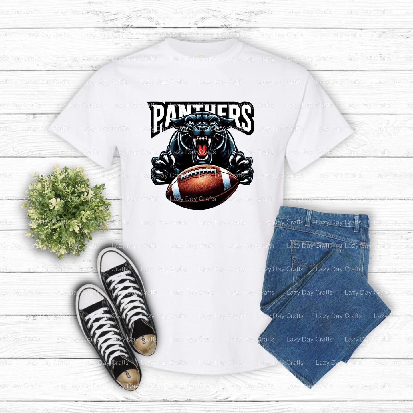 Panthers – School Spirit DTF Transfer (view 1 of 2) – by Lazy Day Crafts – DTF Transfers – School Spirit, Apparel Crafts