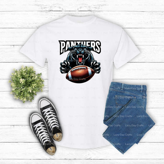 Panthers – School Spirit DTF Transfer (view 1 of 2) – by Lazy Day Crafts – DTF Transfers – School Spirit, Apparel Crafts
