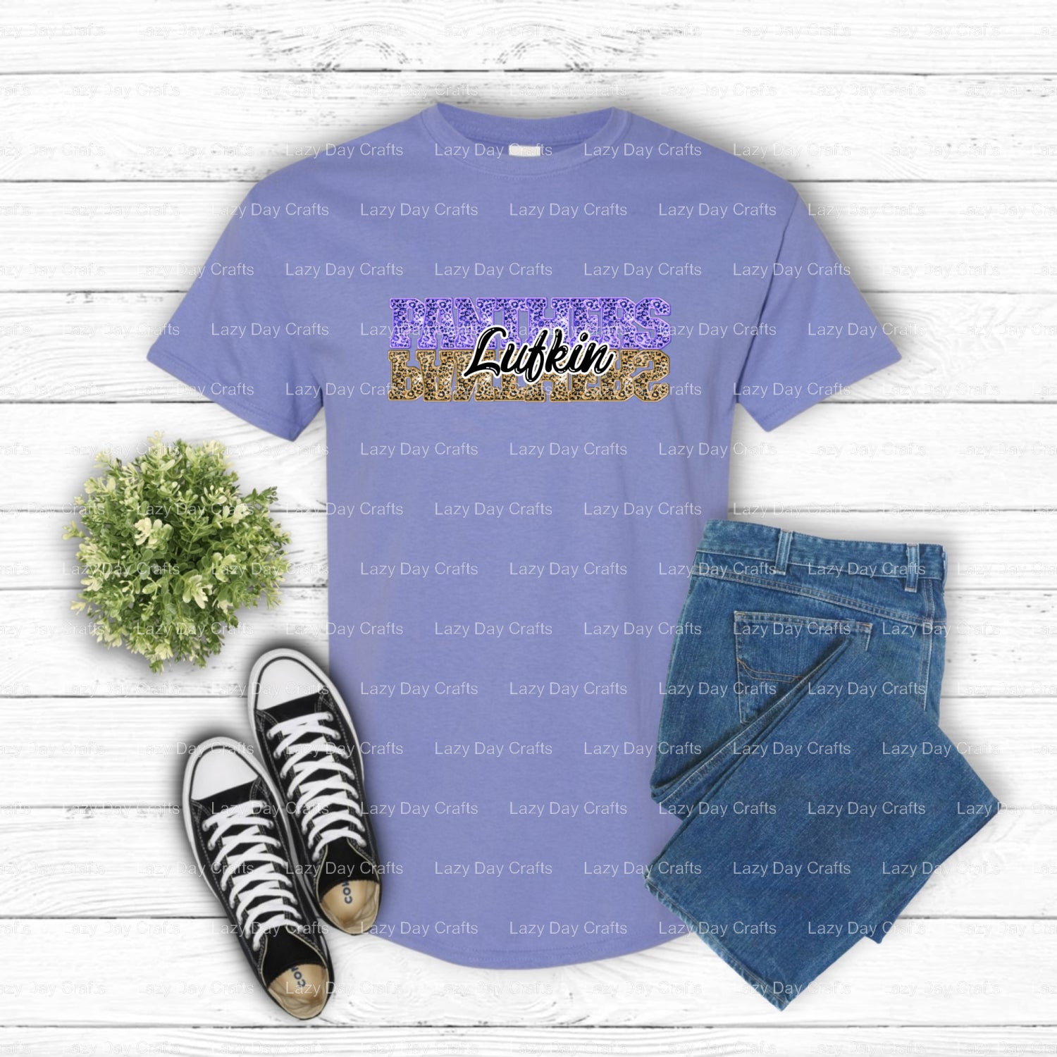 PANTHERS – School Spirit DTF Transfer (view 1 of 2) – by Lazy Day Crafts – DTF Transfers – School Spirit, Apparel Crafts