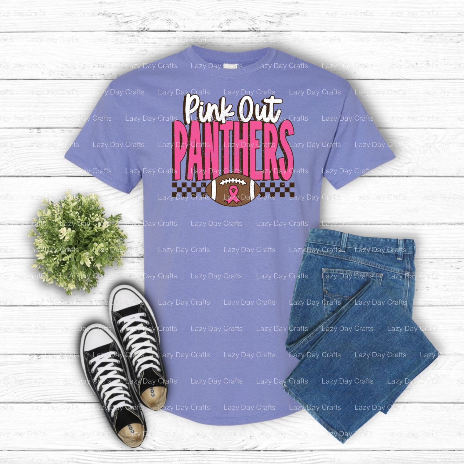 Pink Out Panthers – DTF Transfer (view 1 of 3) – by Lazy Day Crafts – DTF Transfers – DTF Transfers, Premade DTF