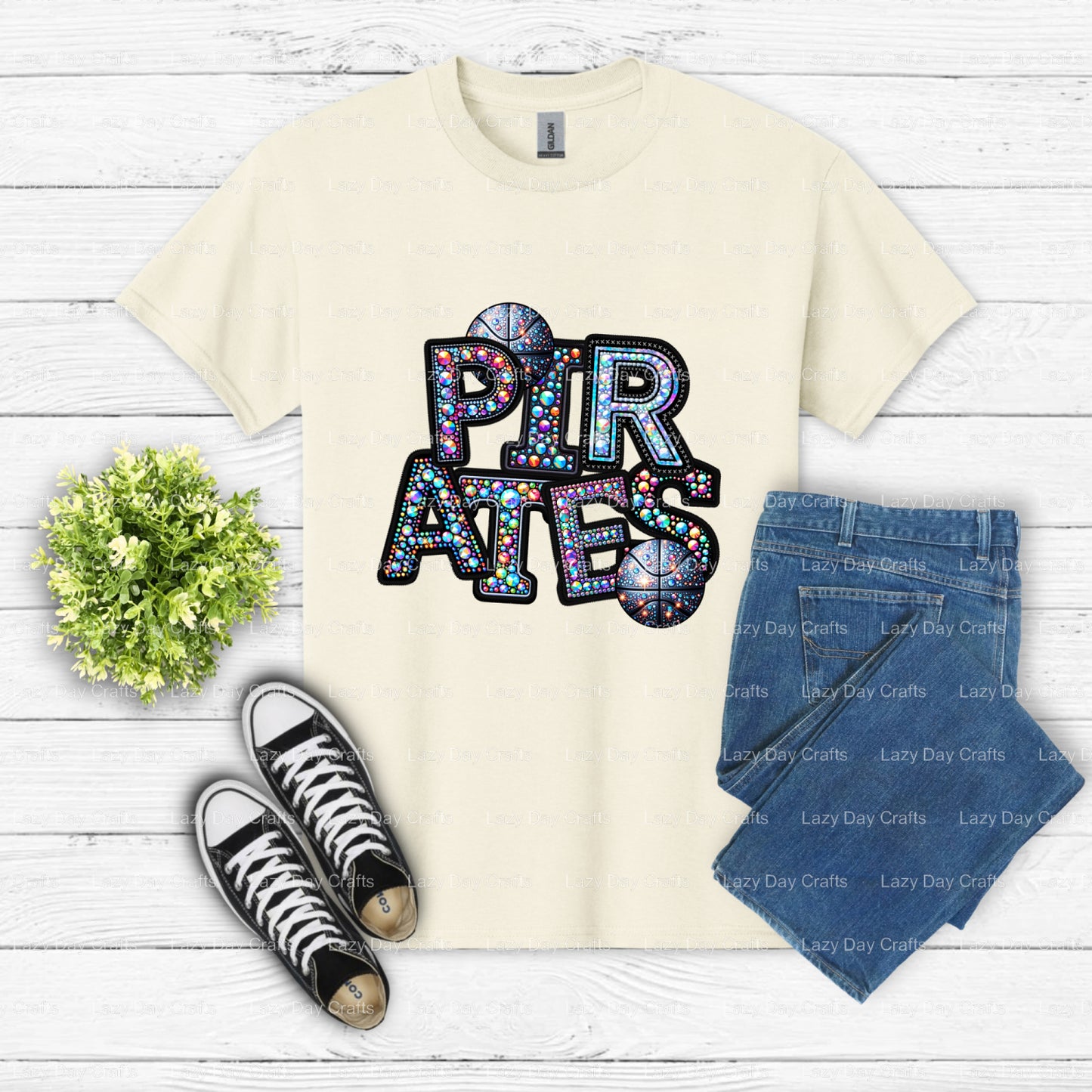 PIRATES Skull & Crossbones – Pirate Adventure DTF Transfer (view 1 of 2) – by Lazy Day Crafts – DTF Transfers – Lazy Day C...