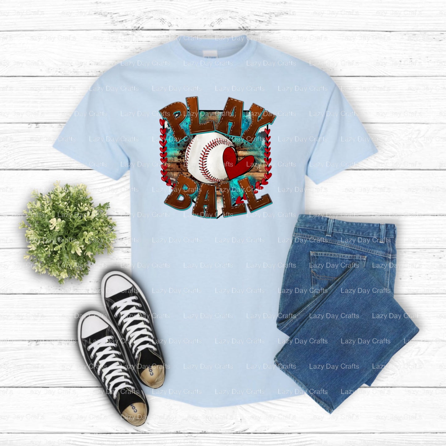 Play Ball – Baseball DTF Transfer (view 1 of 2) – by Lazy Day Crafts – DTF Transfers – Baseball, DTF Transfers