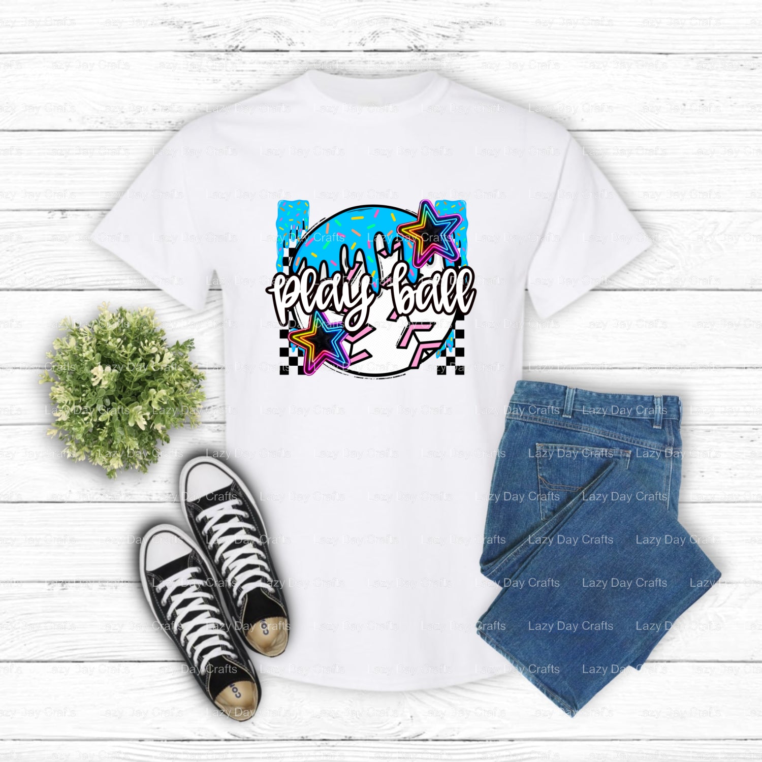 PLAY BALL – Baseball DTF Transfer (view 2 of 2) – by Lazy Day Crafts – DTF Transfers – Baseball, DTF Transfers
