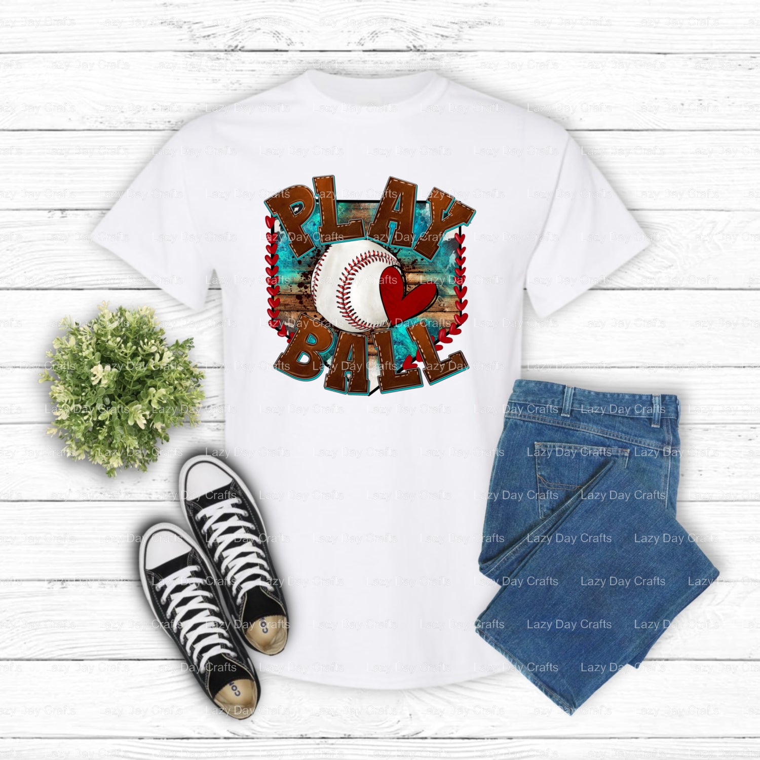 Play Ball – Baseball DTF Transfer (view 2 of 2) – by Lazy Day Crafts – DTF Transfers – Baseball, DTF Transfers