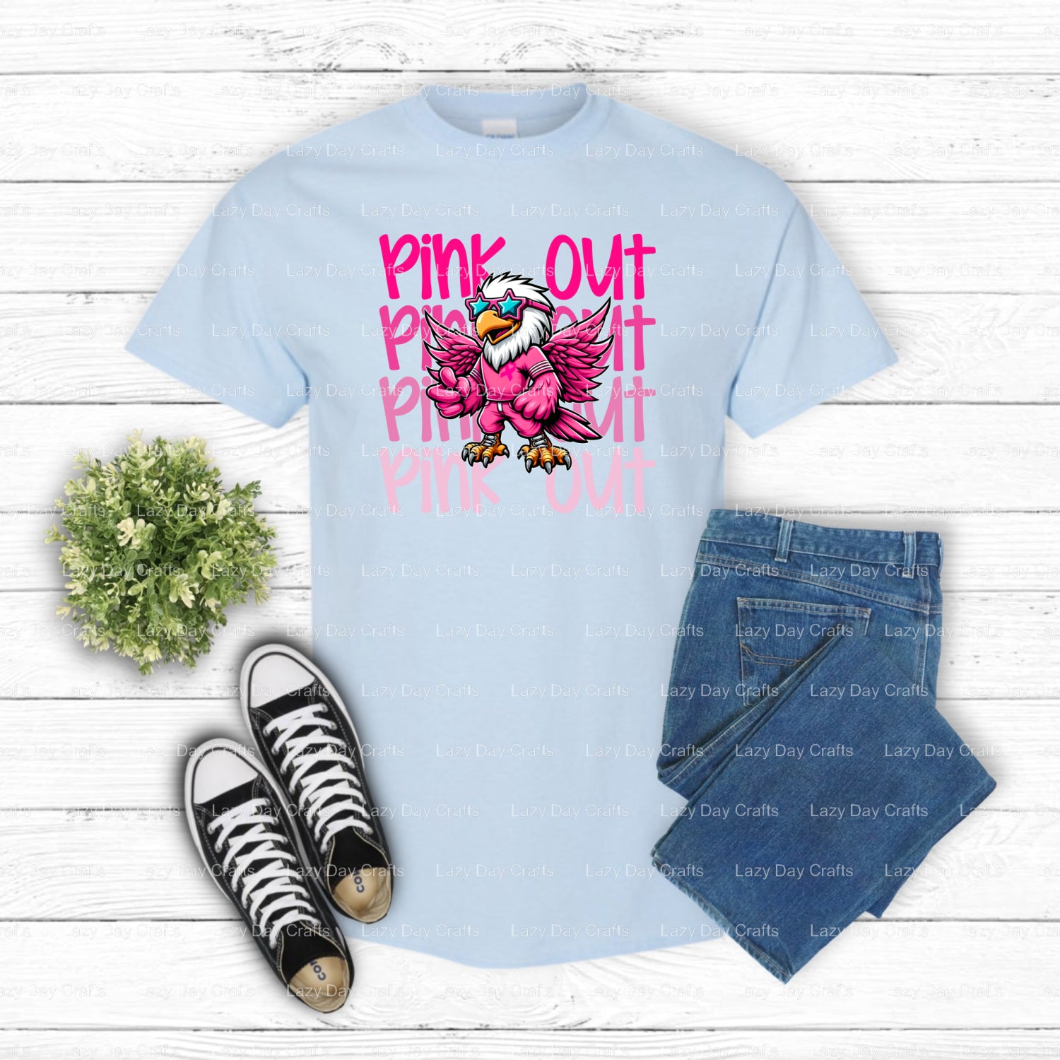 PO EAGLES Distressed Eagle – School Spirit DTF Transfer (view 2 of 2) – by Lazy Day Crafts – DTF Transfers – School Mascot...