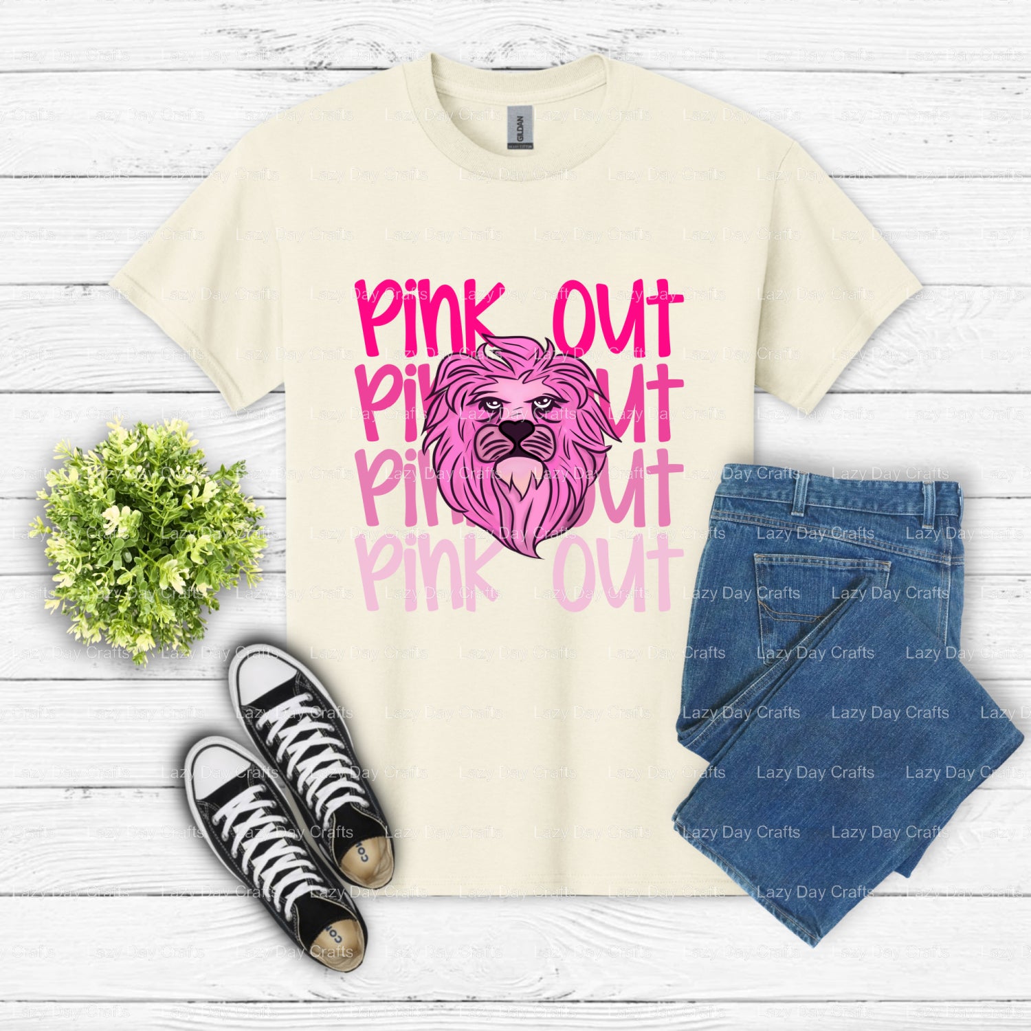 PO LIONS School Mascot – DTF Transfer (view 2 of 2) – by Lazy Day Crafts – DTF Transfers – School Mascot, School Spirit