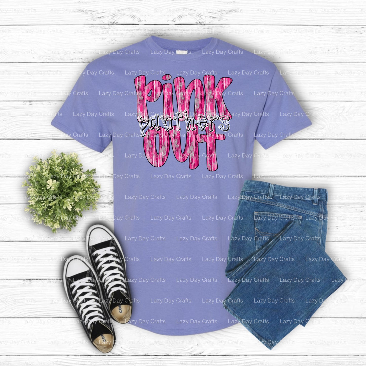 PO PANTHERS – School Mascot DTF Transfer (view 1 of 2) – by Lazy Day Crafts – DTF Transfers – School Mascot, Apparel Decor