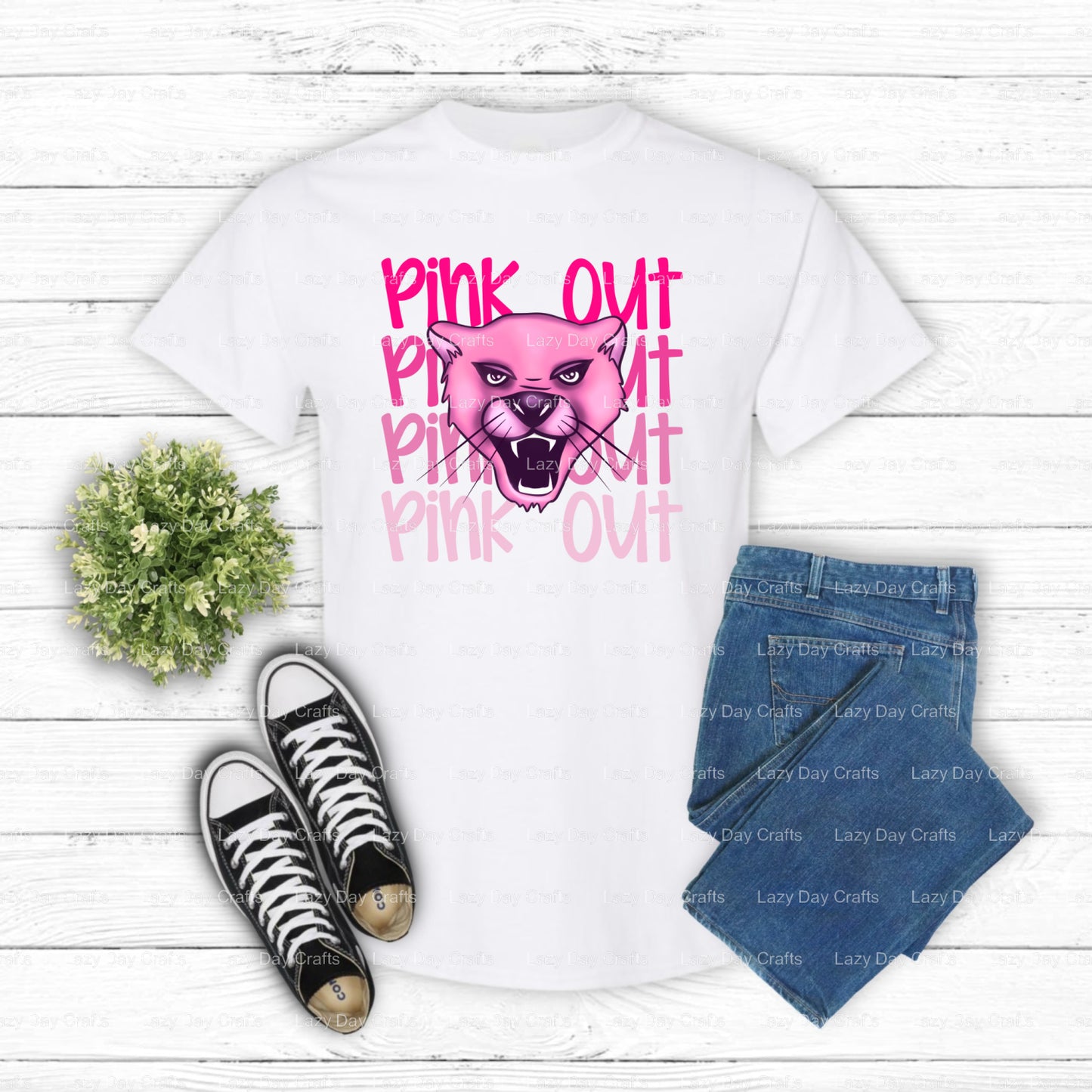 PO PANTHERS – School Mascot DTF Transfer (view 2 of 2) – by Lazy Day Crafts – DTF Transfers – School Mascot, School Spirit