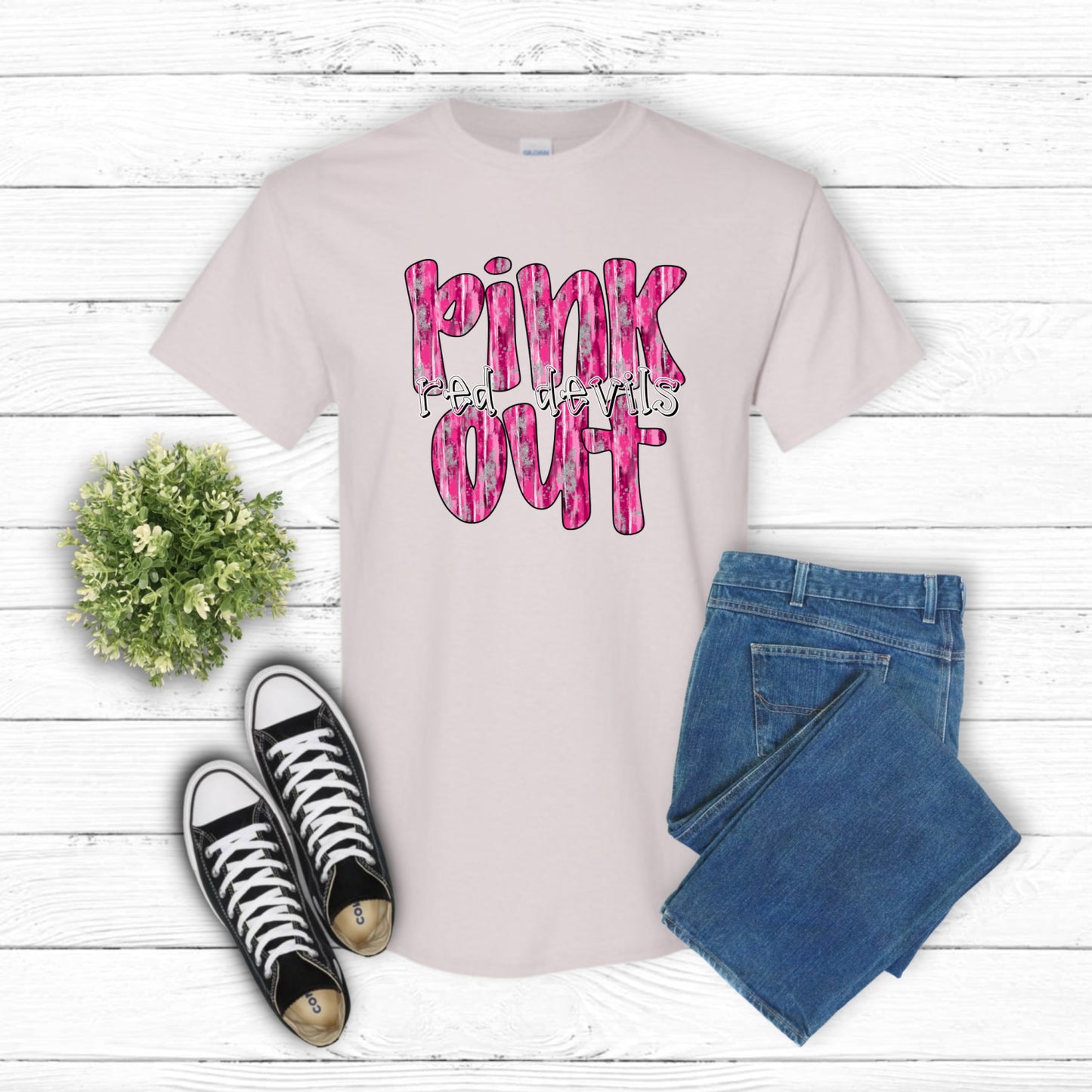 PO RED DEVILS School Mascot – School Spirit DTF Transfer (view 2 of 2) – by Lazy Day Crafts – DTF Transfers – School Masco...