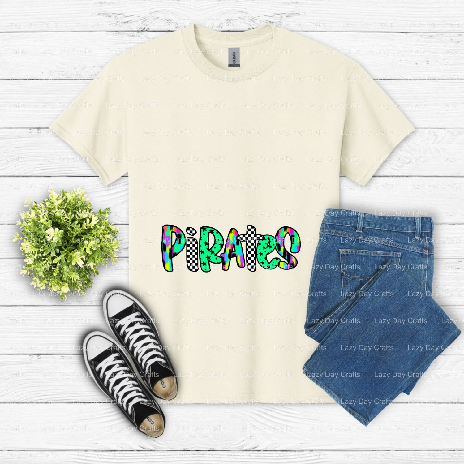 Press this vibrant pirate ship and treasure map design. This ready-to-press DTF transfer is perfect for all pirate adventu...