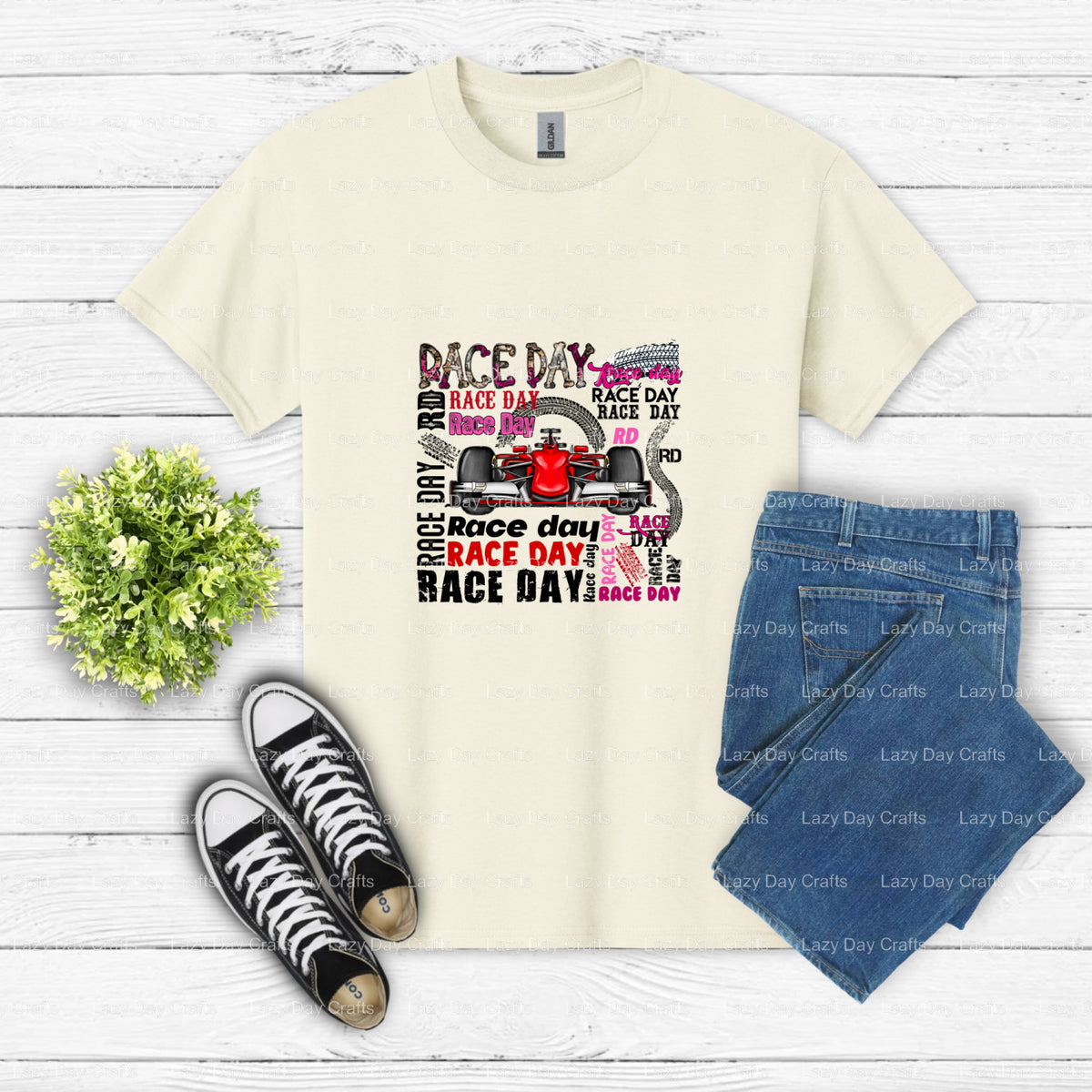 Race Day – Racing DTF Transfer (view 1 of 2) – by Lazy Day Crafts – DTF Transfers – DTF Transfers, Racing