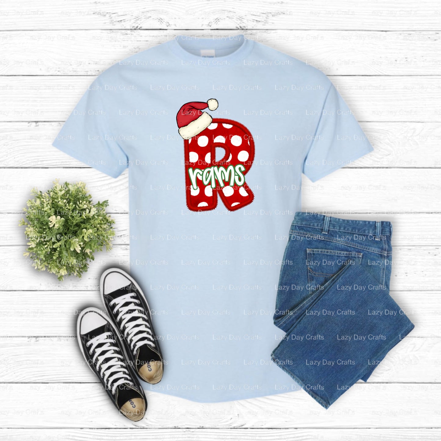 RAMS Distressed Logo – Rams DTF Transfer (view 1 of 2) – by Lazy Day Crafts – DTF Transfers – Rams, DTF Transfers