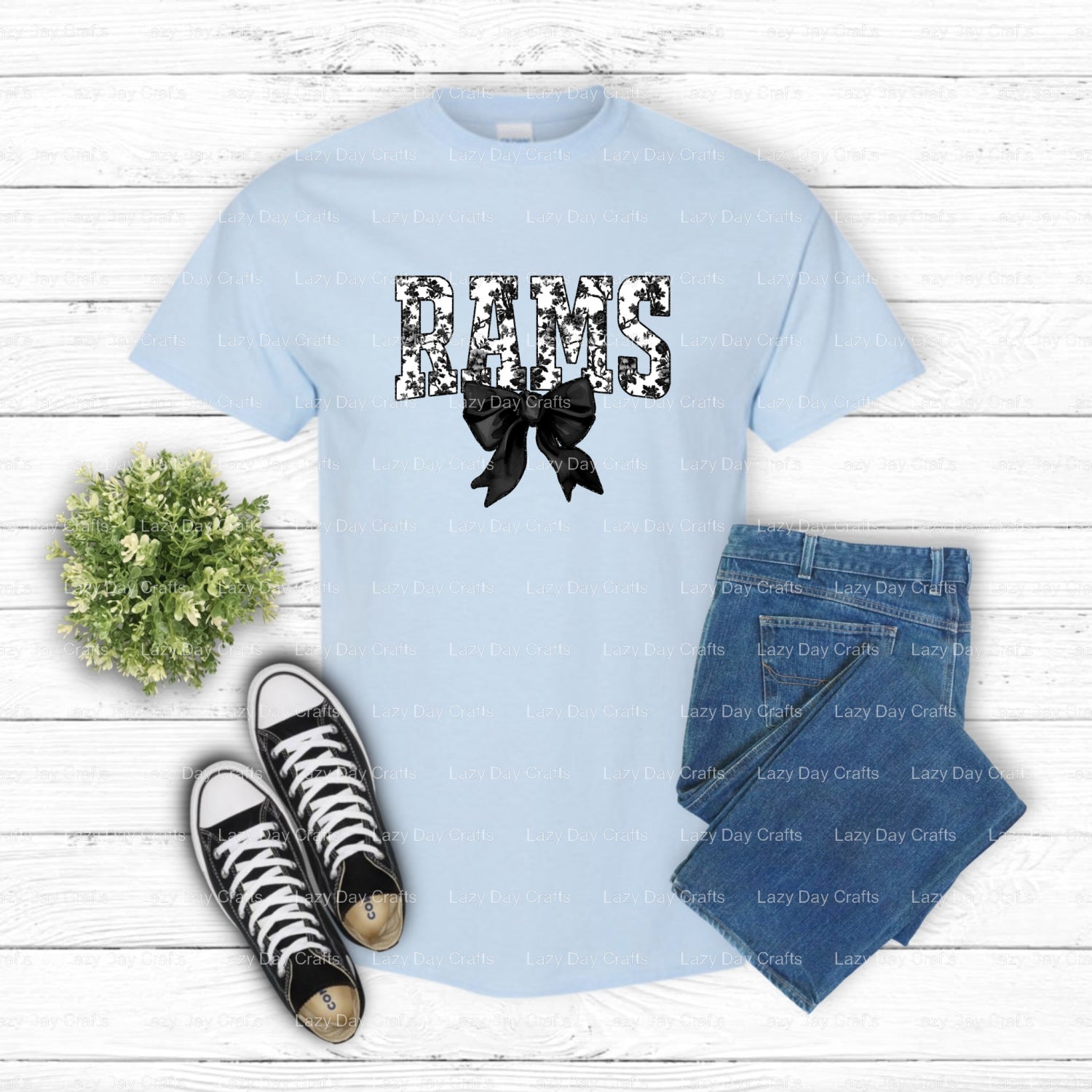 Rams – DTF Transfer (view 1 of 2) – by Lazy Day Crafts – DTF Transfers – DTF Transfers, Premade DTF