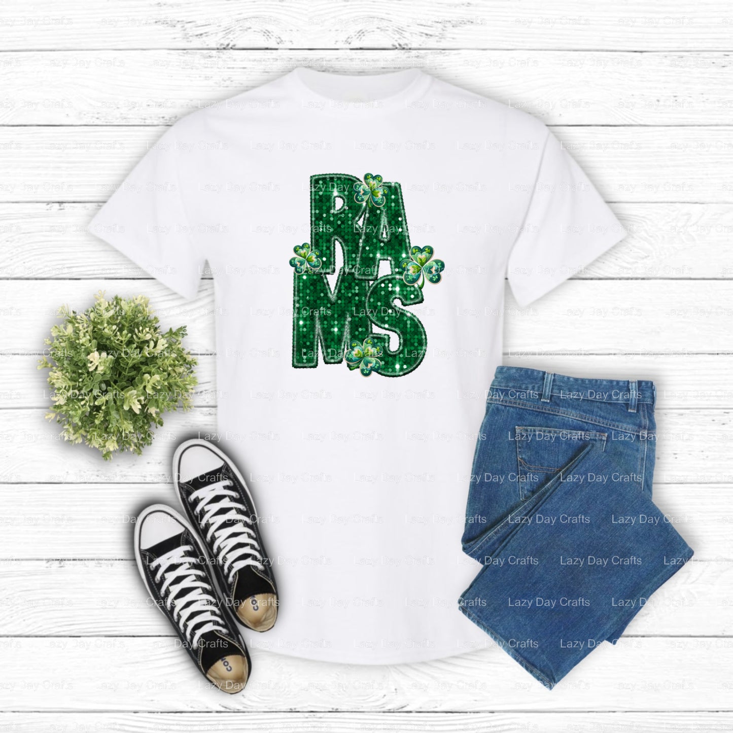 RAMS – Fan Gear DTF Transfer (view 2 of 2) – by Lazy Day Crafts – DTF Transfers – Rams, DTF Transfers