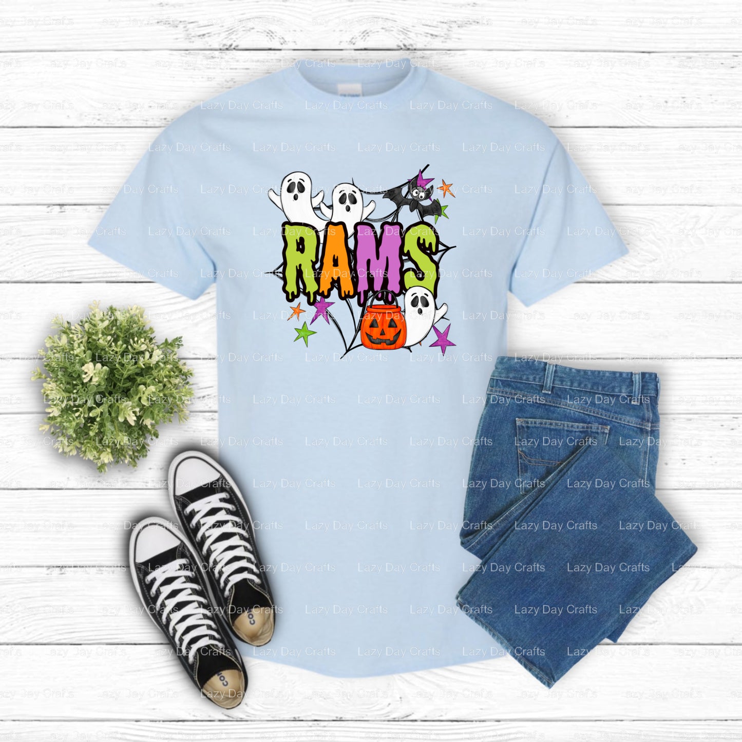 RAMS – Leopard Print DTF Transfer (view 1 of 2) – by Lazy Day Crafts – DTF Transfers – Rams, DTF Transfers