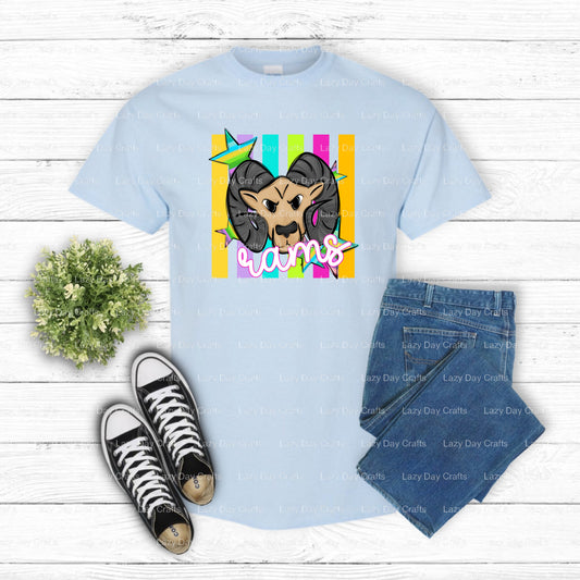 RAMS – Mascot DTF Transfer (view 1 of 2) – by Lazy Day Crafts – DTF Transfers – Rams, DTF Transfers