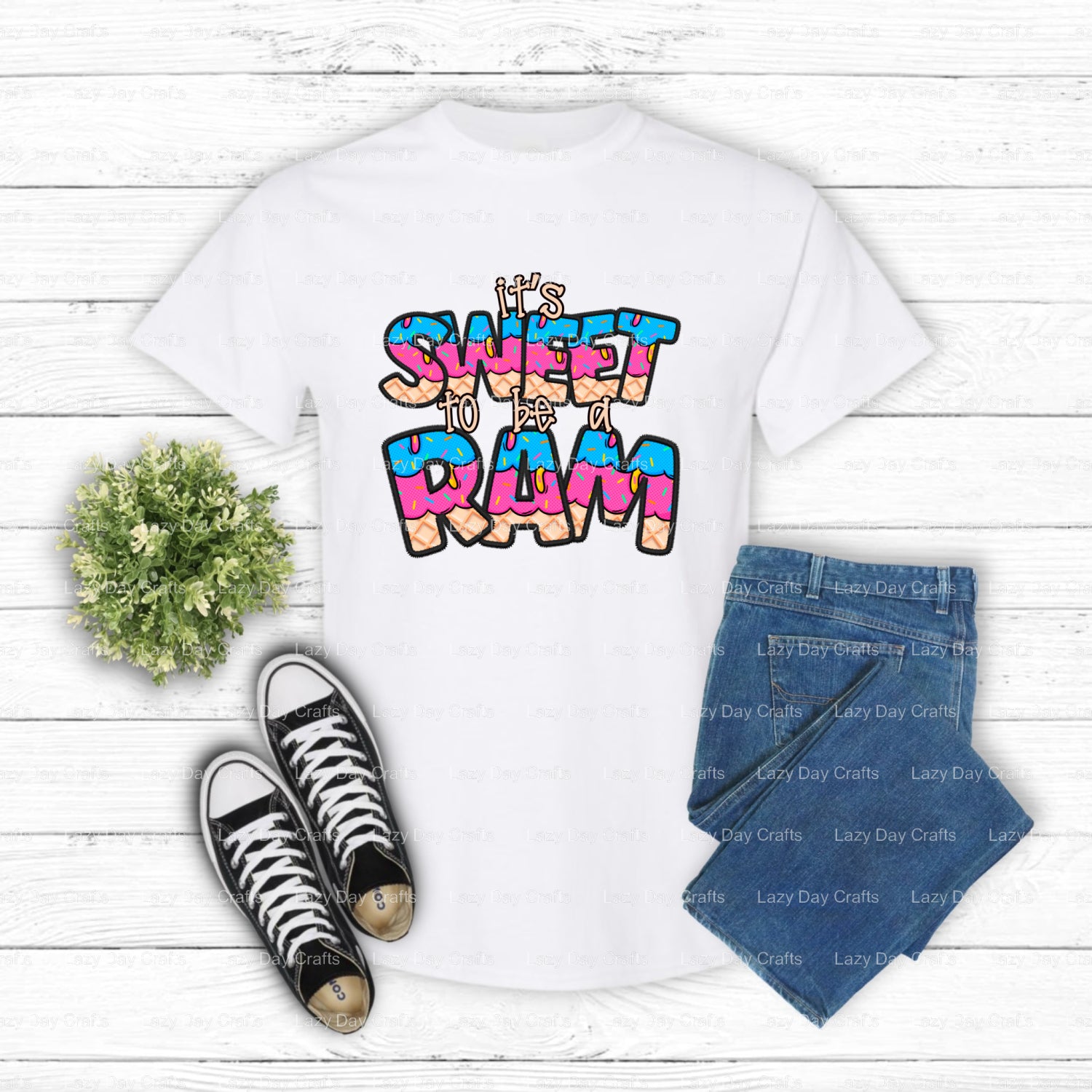 RAMS – Rams DTF Transfer (view 2 of 2) – by Lazy Day Crafts – DTF Transfers – Rams, DTF Transfers