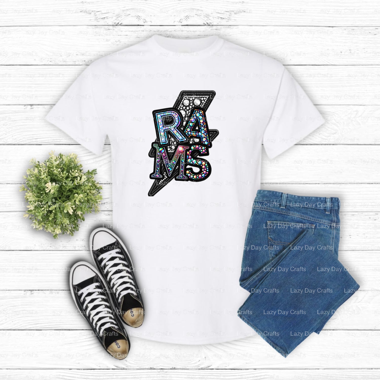 RAMS – School Pride DTF Transfer (view 2 of 2) – by Lazy Day Crafts – DTF Transfers – Rams, DTF Transfers