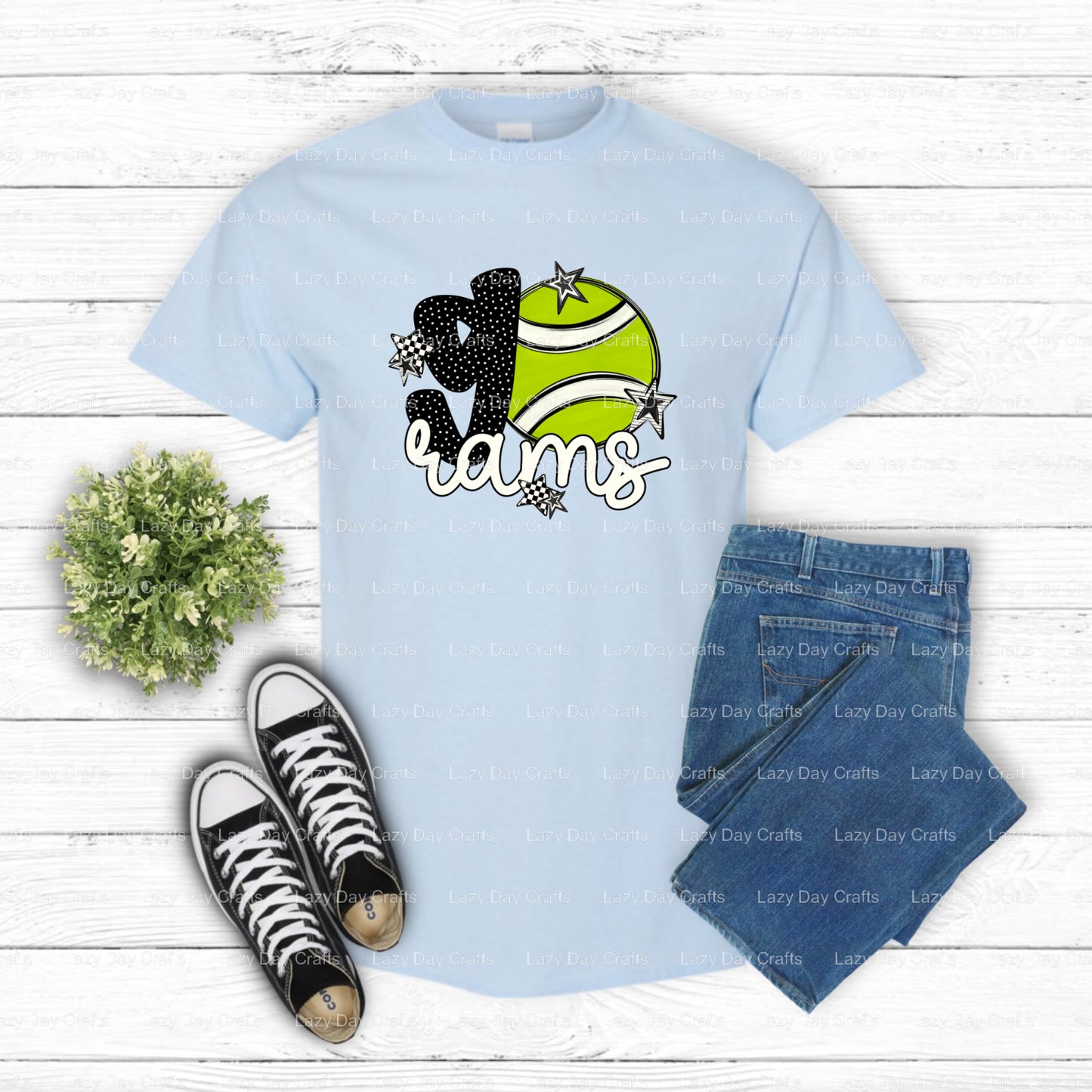 RAMS with Ram Head – Rams DTF Transfer (view 1 of 2) – by Lazy Day Crafts – DTF Transfers – DTF Transfers, DTF Transfers