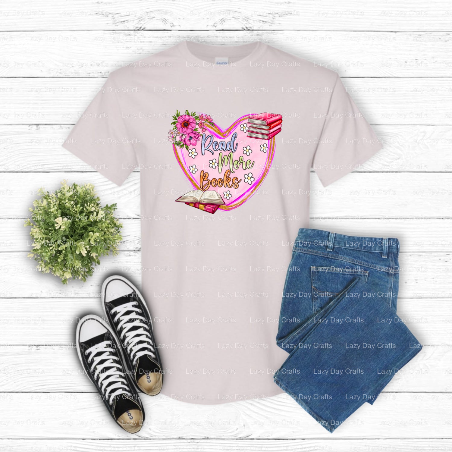 READ MORE BOOKS – Book Lovers DTF Transfer (view 1 of 2) – by Lazy Day Crafts – DTF Transfers – DTF Transfers, Premade DTF