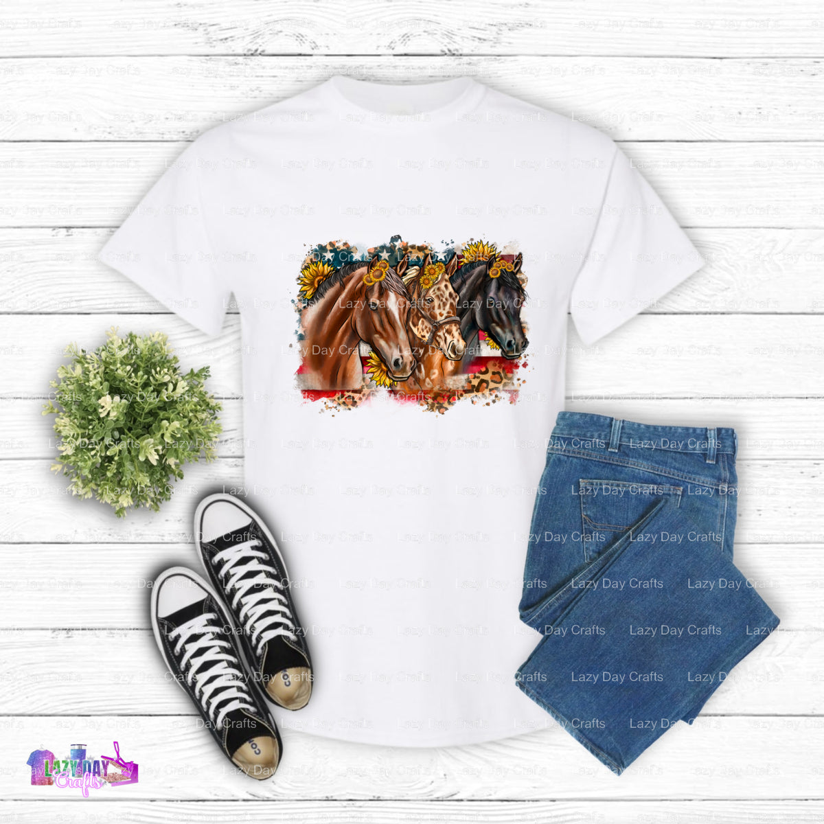 Realistic Horse Head – DTF Transfer (view 1 of 2) – by Lazy Day Crafts – DTF Transfers – DTF Transfers, custom apparel
