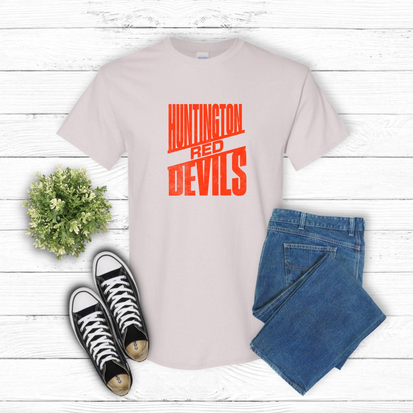 Red Devil Mascot Spirit – School Mascot DTF Transfer (view 1 of 2) – by Lazy Day Crafts – DTF Transfers – School Mascot, A...