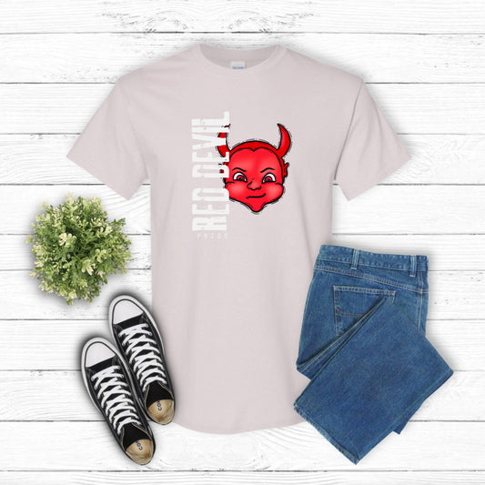 RED DEVIL PRIDE – School Mascot DTF Transfer (view 2 of 2) – by Lazy Day Crafts – DTF Transfers – School Mascot, Apparel D...