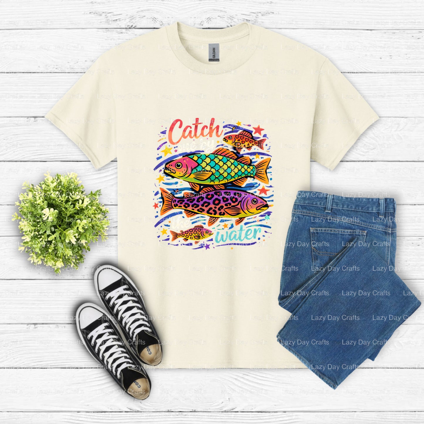 REEL DEAL – Fishing DTF Transfer (view 2 of 2) – by Lazy Day Crafts – DTF Transfers – DTF Transfers, custom apparel