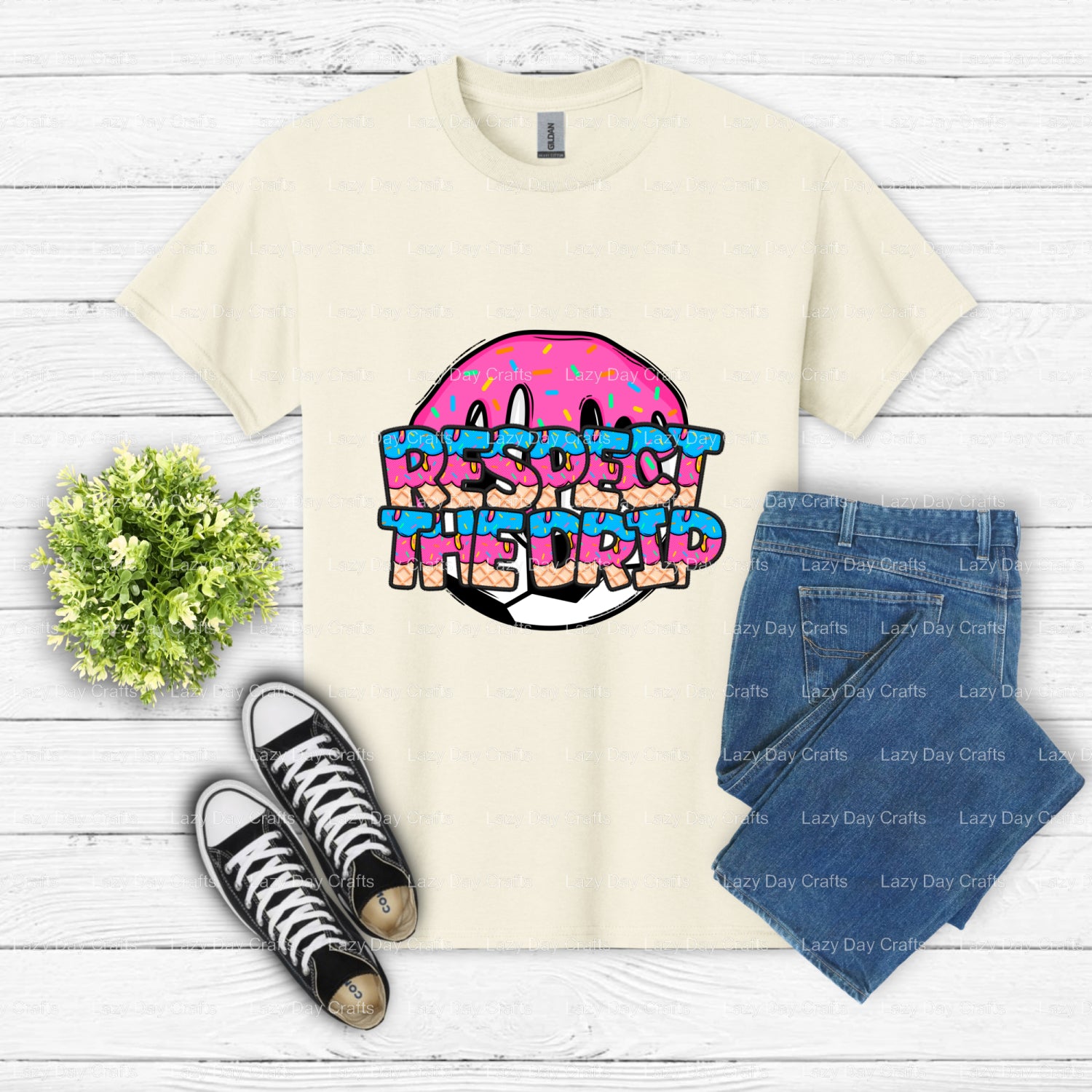 RESPECT THE DRIP SOCCER – Soccer DTF Transfer (view 2 of 2) – by Lazy Day Crafts – DTF Transfers – Soccer, DTF Transfers