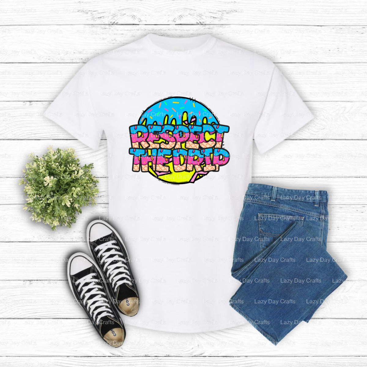 RESPECT THE DRIP – Softball DTF Transfer (view 1 of 2) – by Lazy Day Crafts – DTF Transfers – DTF Transfers, Premade DTF