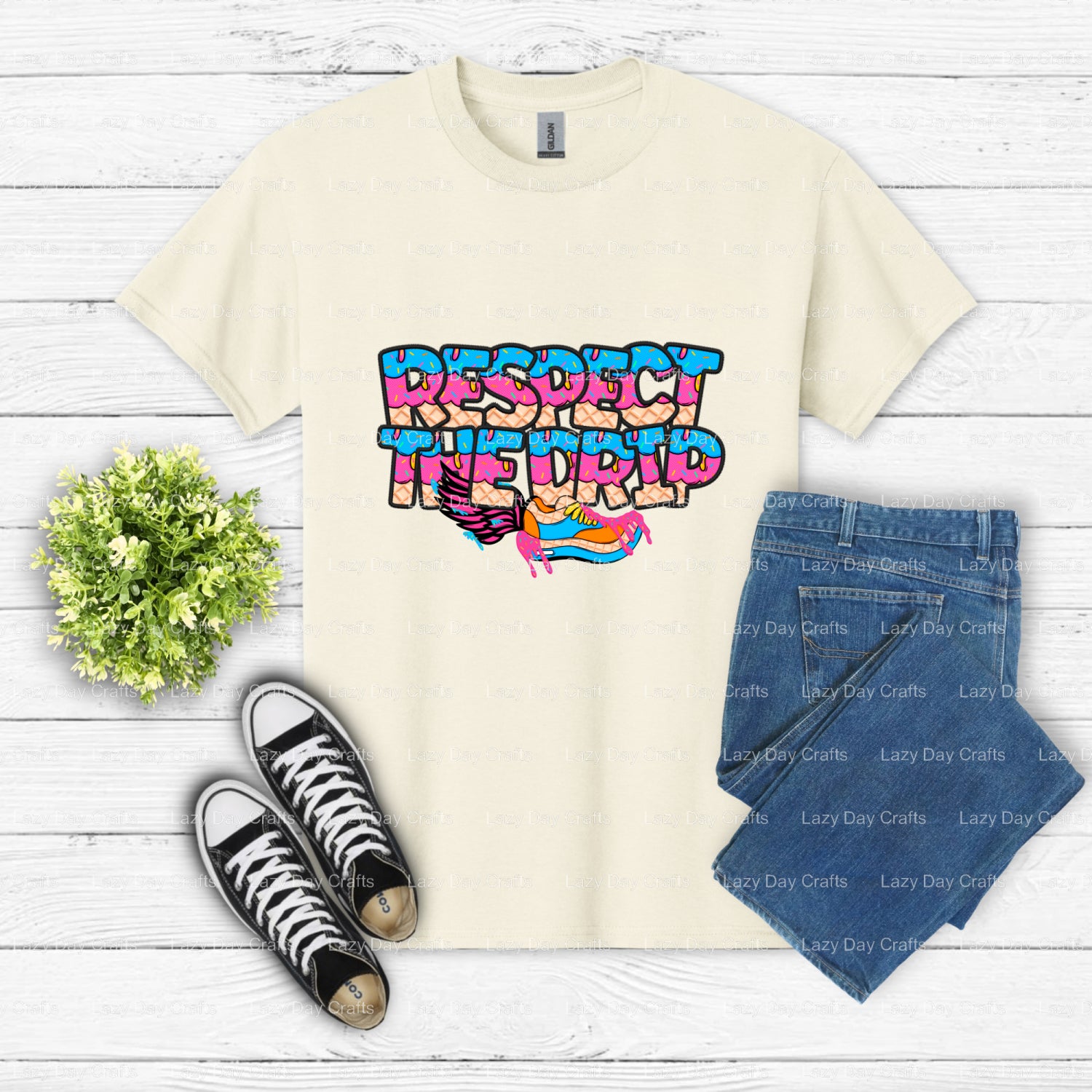 RESPECT THE DRIP TRACK – Track Sports DTF Transfer (view 2 of 2) – by Lazy Day Crafts – DTF Transfers – DTF Transfers, cus...