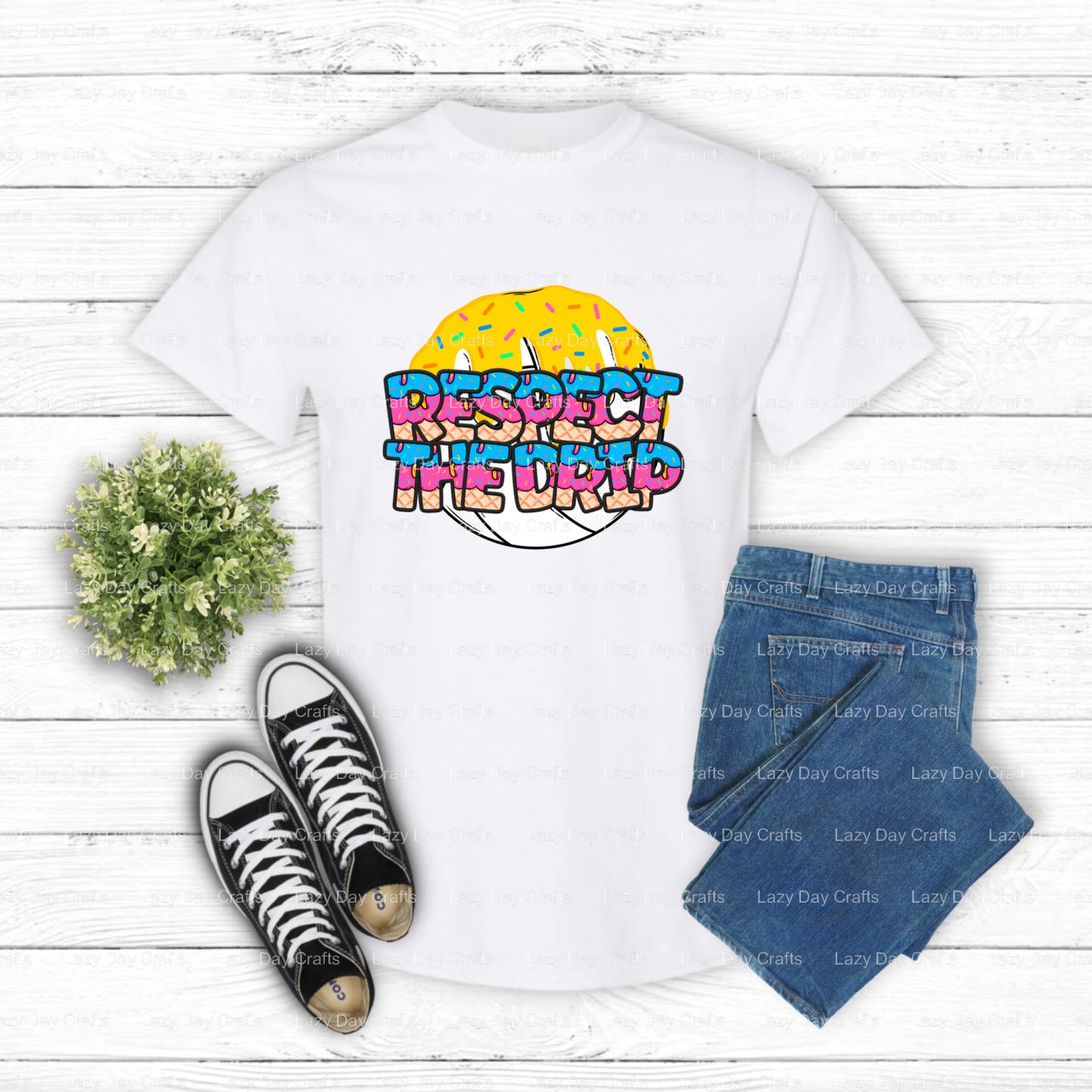 RESPECT THE DRIP VOLLEYBALL – Volleyball DTF Transfer (view 2 of 2) – by Lazy Day Crafts – DTF Transfers – Volleyball, DTF...