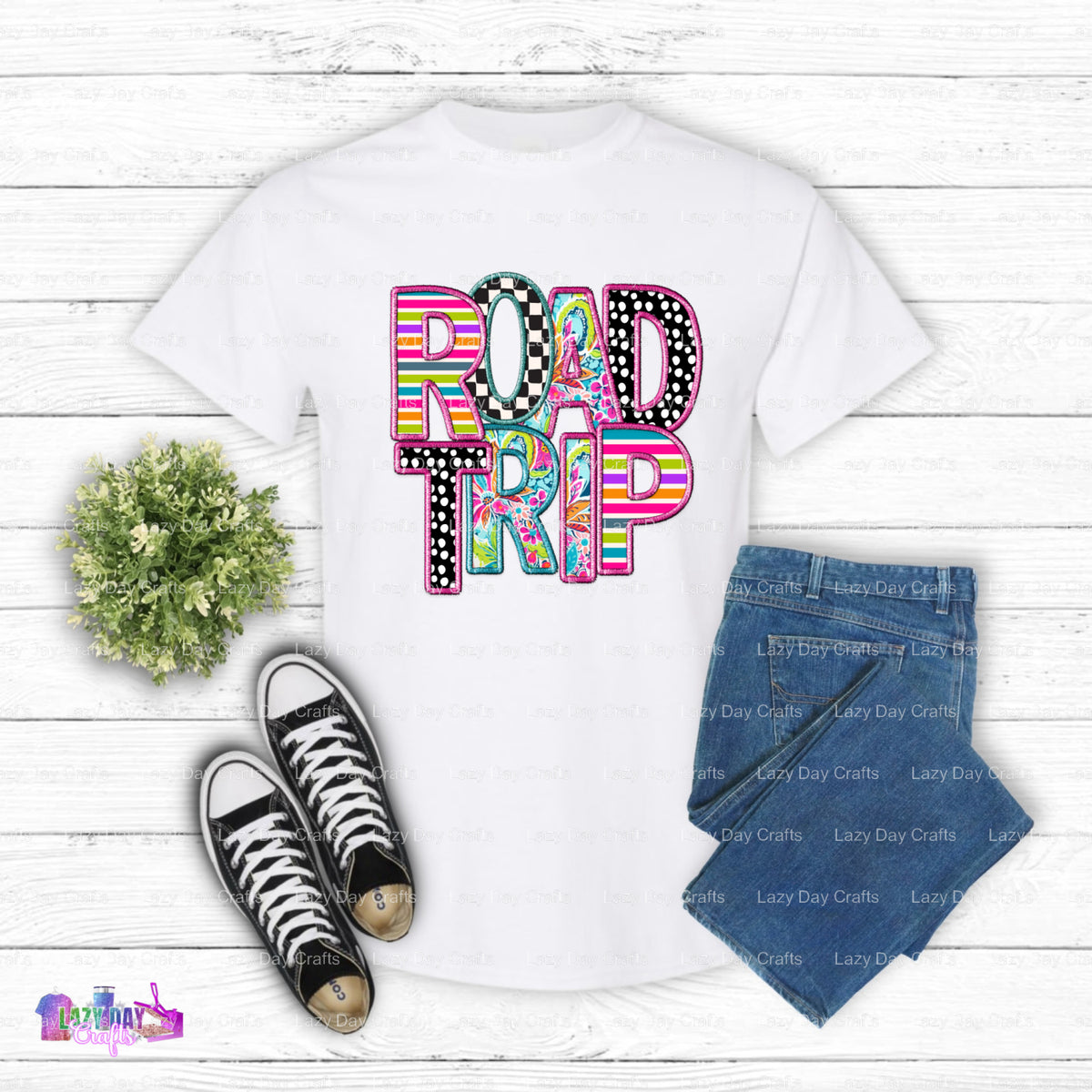 ROAD TRIP Loading... 100% FUN! – Ready to Press DTF Transfer (view 2 of 2) – by Lazy Day Crafts – DTF Transfers – DTF Tran...