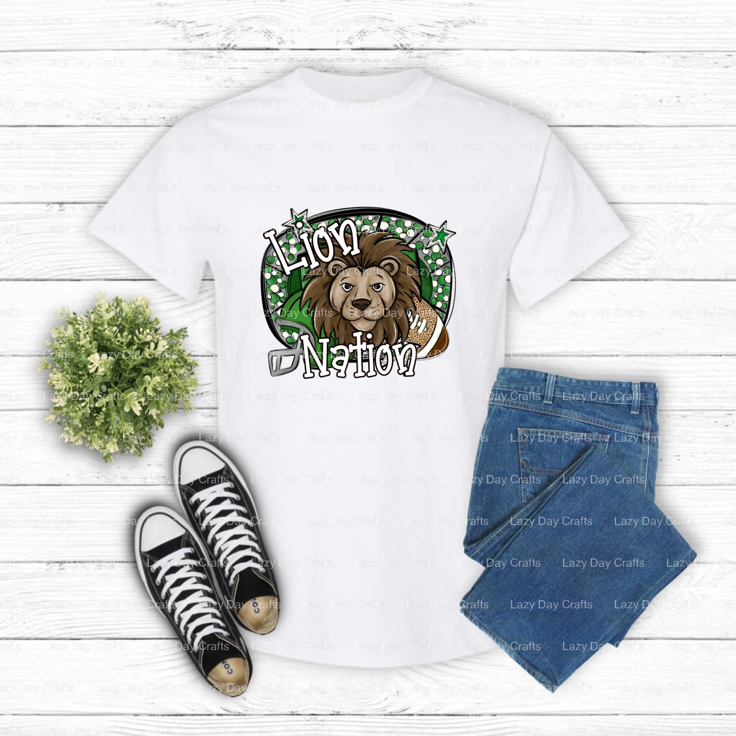 Roaring Lion Mascot – School Spirit DTF Transfer (view 1 of 2) – by Lazy Day Crafts – DTF Transfers – School Mascot, Schoo...
