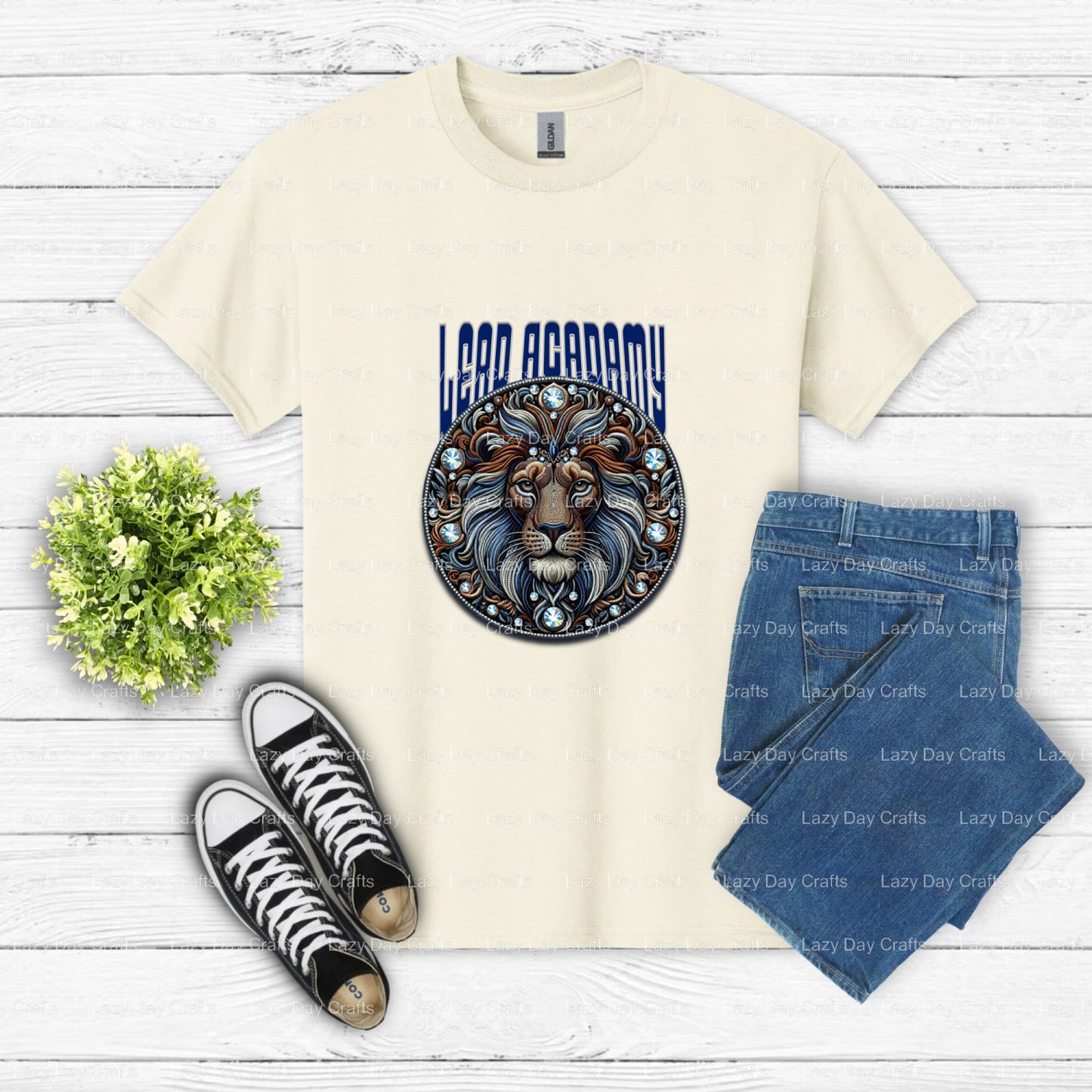 Roaring Lion Mascot – School Spirit DTF Transfer (view 2 of 2) – by Lazy Day Crafts – DTF Transfers – School Mascot, DTF T...