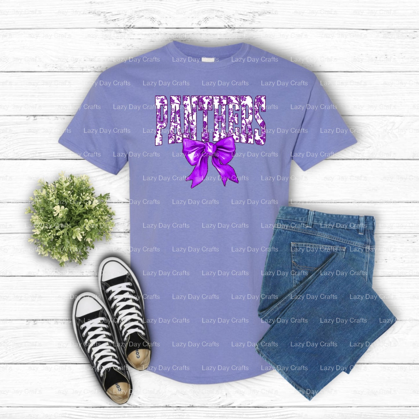 Roaring Panther Mascot – School Spirit DTF Transfer (view 1 of 2) – by Lazy Day Crafts – DTF Transfers – School Spirit, DT...
