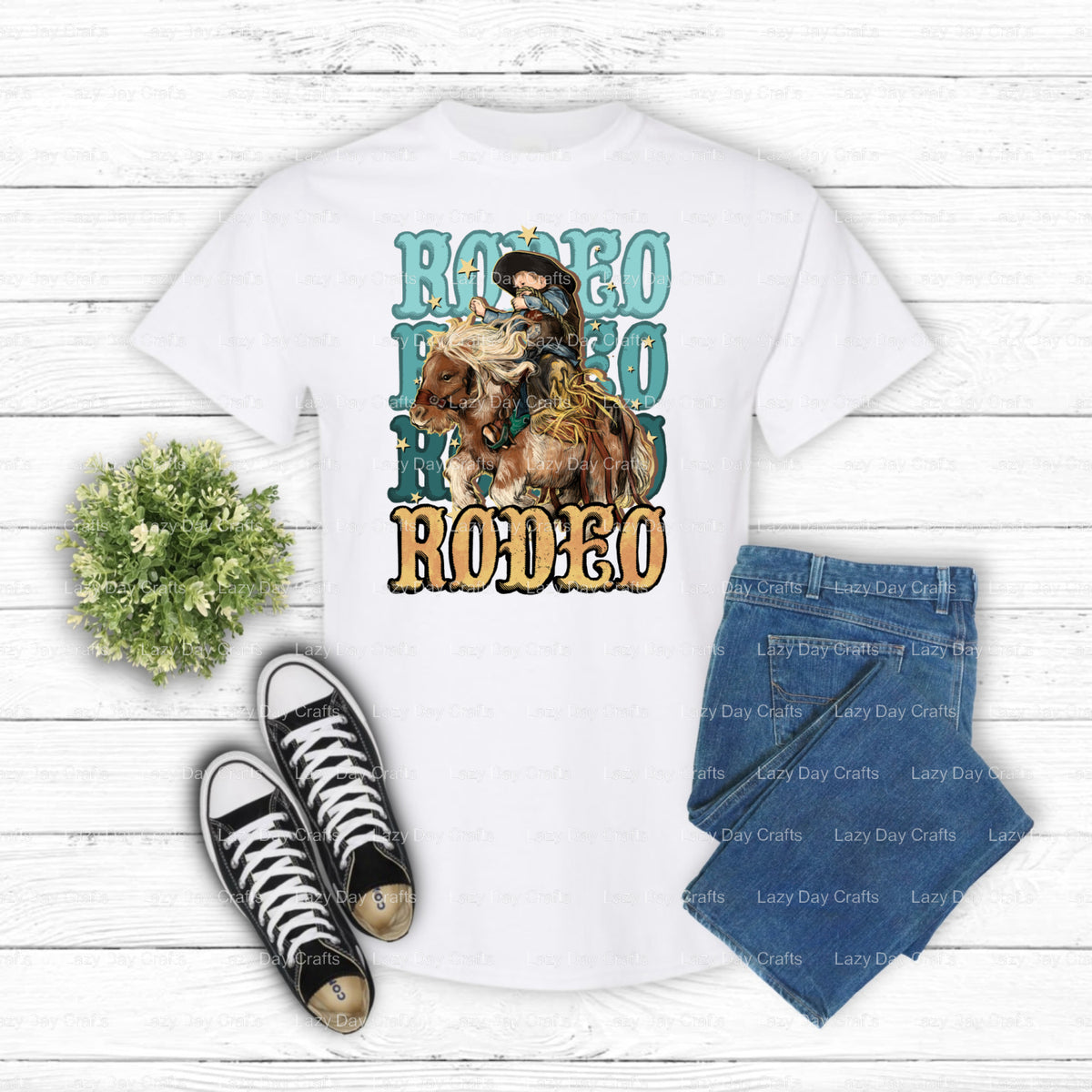RODEO KID – Western DTF Transfer (view 1 of 2) – by Lazy Day Crafts – DTF Transfers – DTF Transfers, Premade DTF