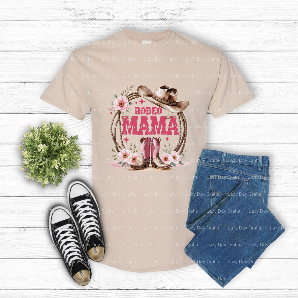 RODEO MAMA – Western DTF Transfer (view 1 of 2) – by Lazy Day Crafts – DTF Transfers – DTF Transfers, Premade DTF