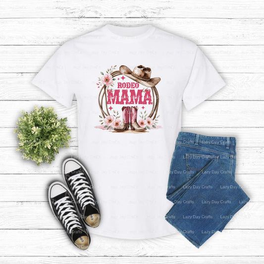 RODEO MAMA – Western DTF Transfer (view 2 of 2) – by Lazy Day Crafts – DTF Transfers – DTF Transfers, Premade DTF