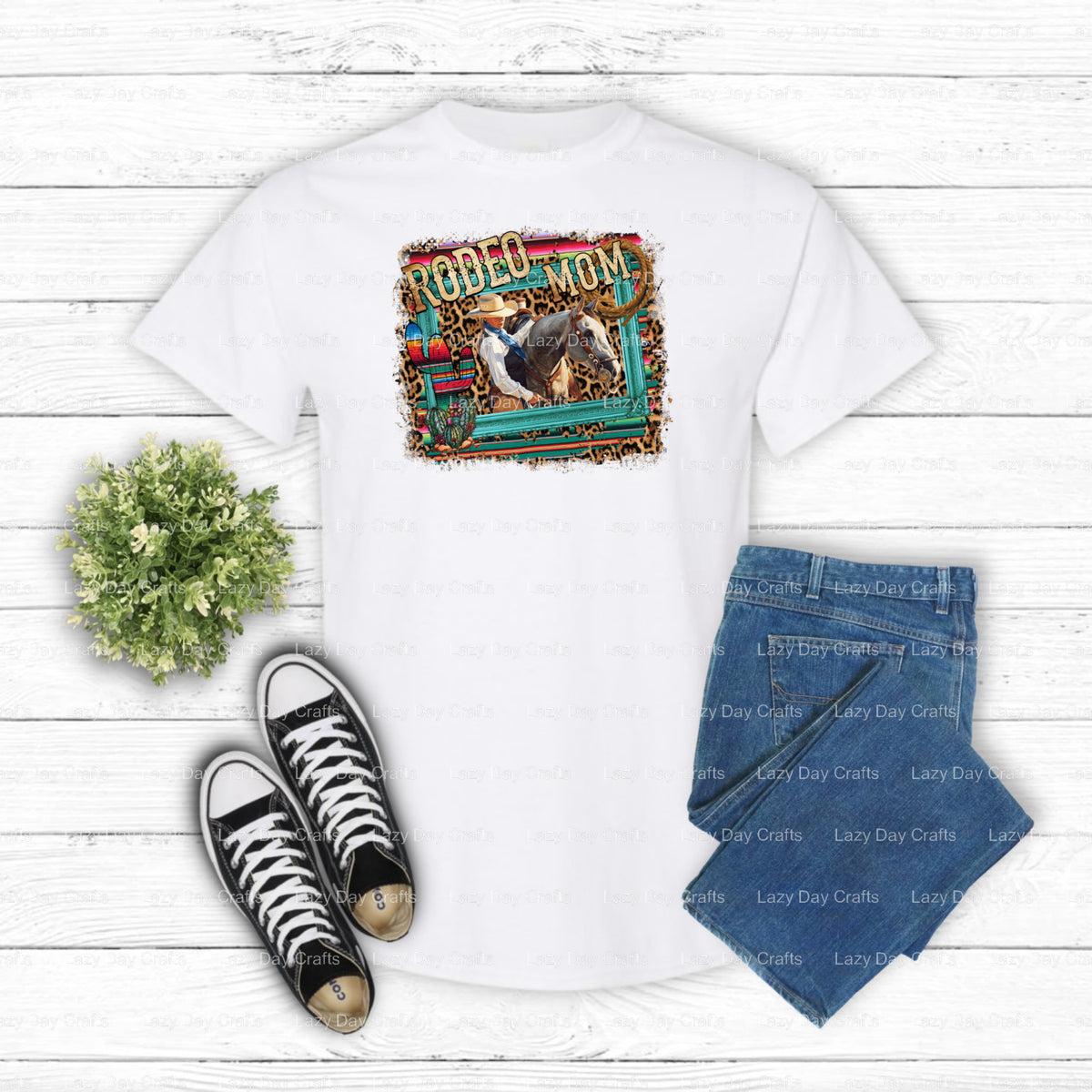Rodeo Mom – Western DTF Transfer (view 1 of 2) – by Lazy Day Crafts – DTF Transfers – DTF Transfers, Western