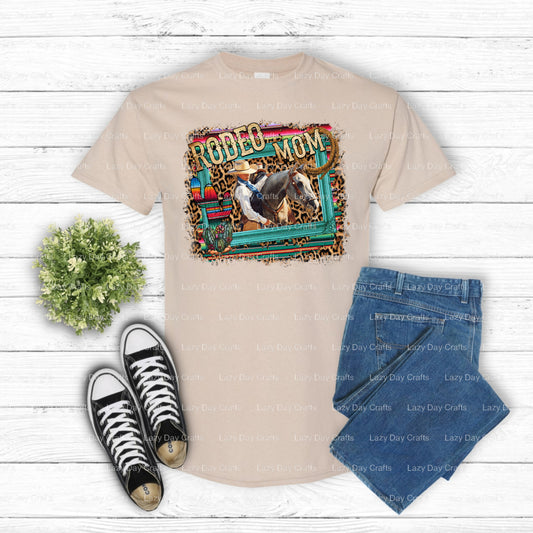 Rodeo Mom – Western DTF Transfer (view 2 of 2) – by Lazy Day Crafts – DTF Transfers – DTF Transfers, Western