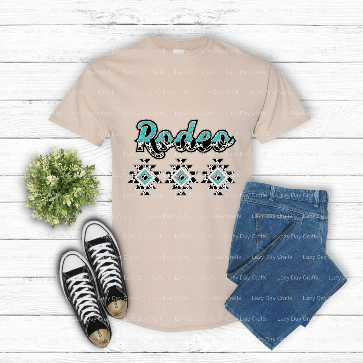Rodeo – Western DTF Transfer (view 2 of 2) – by Lazy Day Crafts – DTF Transfers – Western, DTF Transfers