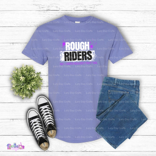 ROUGHRIDERS – Team Mascot DTF Transfer (view 1 of 2) – by Lazy Day Crafts – DTF Transfers – Team Mascot, Sports Apparel