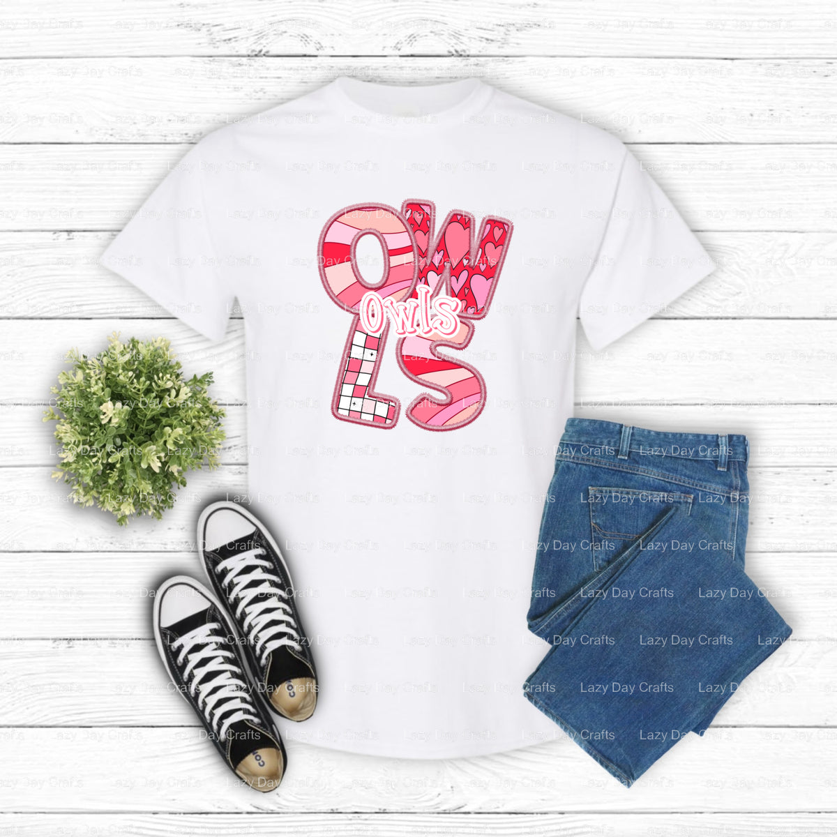 Scholarly Owl Mascot – School Spirit DTF Transfer (view 2 of 2) – by Lazy Day Crafts – DTF Transfers – School Mascot, DTF...