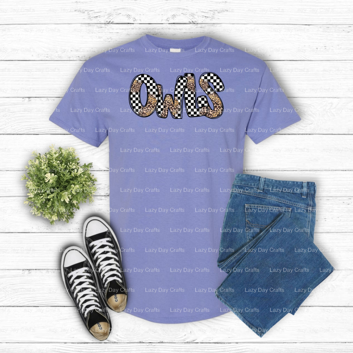 School Mascot Owl Spirit – DTF Transfer (view 1 of 2) – by Lazy Day Crafts – DTF Transfers – DTF Transfer, School Mascot