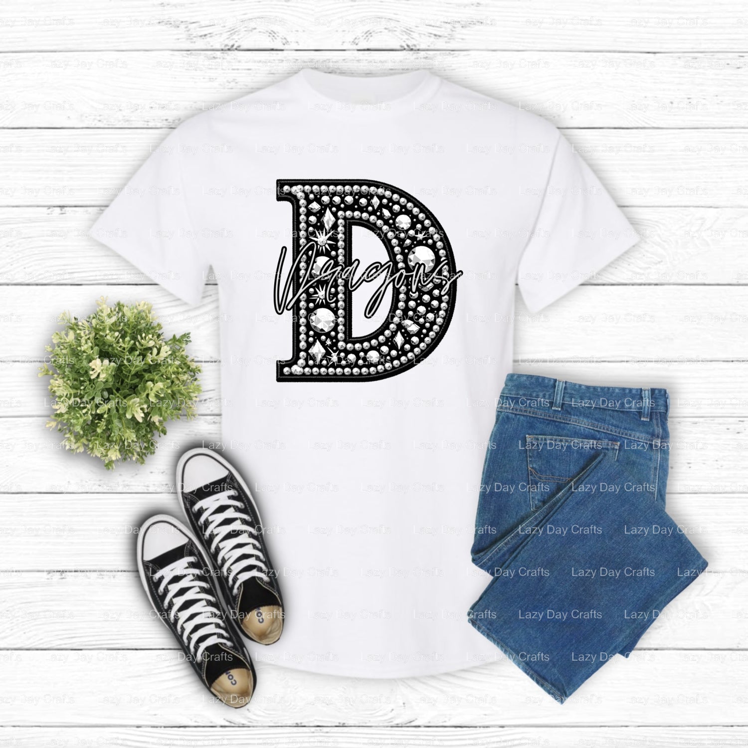 SCHOOL SPIRIT Dragon – School Mascot DTF Transfer (view 2 of 2) – by Lazy Day Crafts – DTF Transfers – School Mascot, Appa...