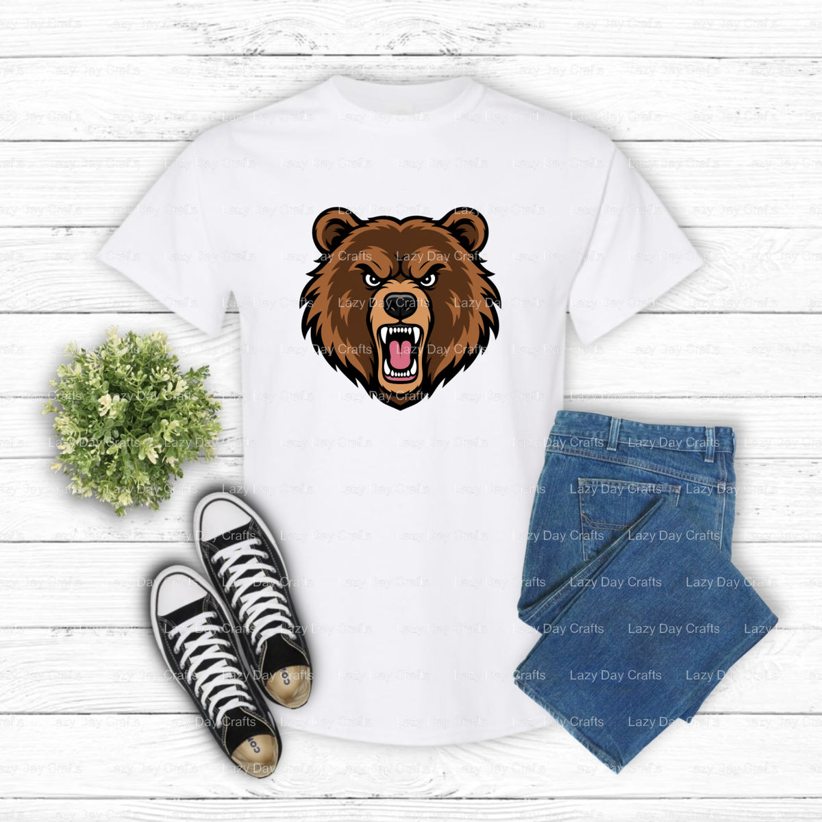 SENIOR 2024 Bear Mascot – DTF Transfer (view 2 of 2) – by Lazy Day Crafts – DTF Transfers – DTF Transfers, Premade DTF