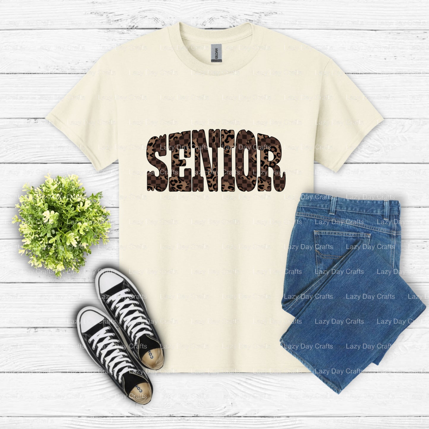 SENIOR 2024 Cheetah Print – Senior Graduation DTF Transfer (view 2 of 2) – by Lazy Day Crafts – DTF Transfers – DTF Transf...